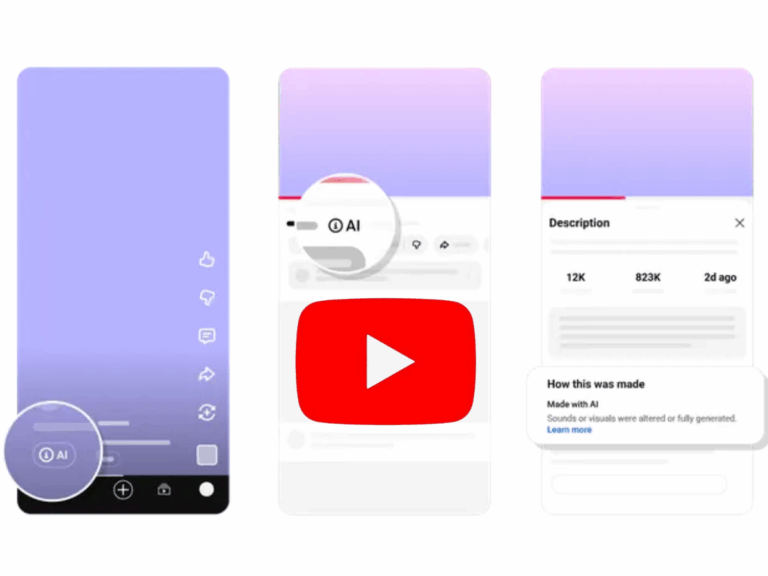YouTube maakt labels voor AI gegenereerde content zichtbaarder en voegt automatische detectie toe