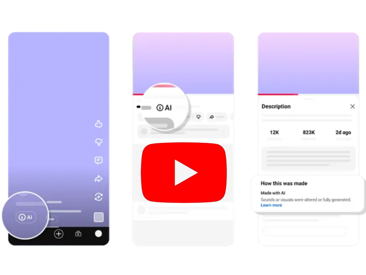 YouTube maakt labels voor AI gegenereerde content zichtbaarder en voegt automatische detectie toe